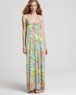 Trina Turk Swimwear Deco Palms Long Maxi Dress  