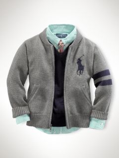 Big Pony Baseball Sweater   Boys 2 7 Sweaters   RalphLauren