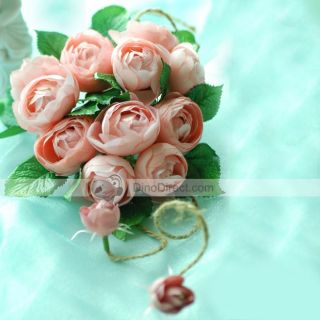 Wholesale Walesbridal Camellia Silk Flowers Bridal Wedding Bouquets 