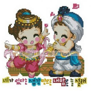 Wholesale Cartoon Baby Counted Cross Stitch Kit   