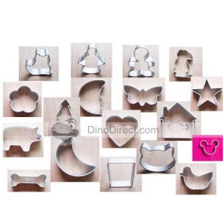 Wholesale Complete Aluminum Cake Biscuit Cookie Cutter Set 