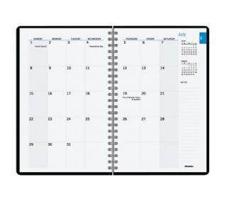 OfficeMax 2013 Weekly/Monthly Student Planner, 5 3/8 x 8 5/16, Black