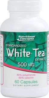 Nutritional Concepts White Tea Extract    500 mg   60 Capsules 