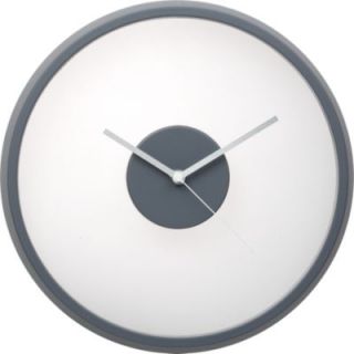 Floating Grey 12 Wall Clock Available in Grey, Silver $24.95