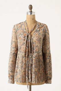 Persian Floral Blouse   Anthropologie