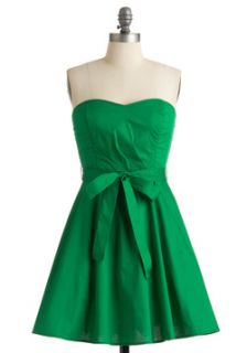 Green Strapless Dress  Modcloth