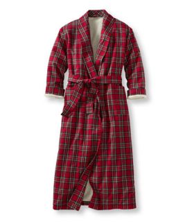 Tartan Flannel Lined Robe Robes   at L.L.Bean