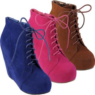 Journee Collection Womens Lace Up Platform Wedge Bootie Shoes  Meijer 