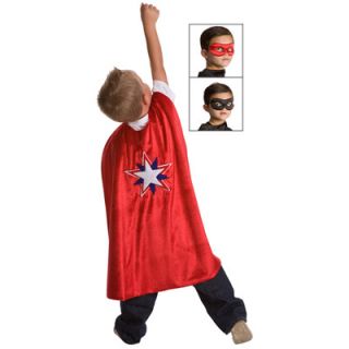Little Adventures American Hero Boys Cape with Reversible Black/Red 