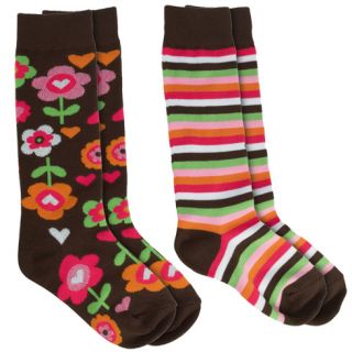 Girls   Minicci Girl   Girls (2 pk) Flower Print Knee Socks   Payless 