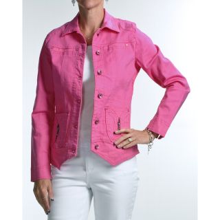 FDJ French Dressing Colored Jean Jacket (For Women) in Hibiscus