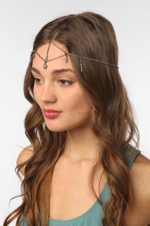 Rhinestone Goddess Chain Headdress   Urban Outfitters