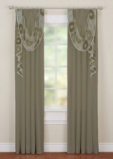 Pinch Pleat Panel with Bustle Swag & Cascade  Design Your Decor by 