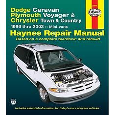 Chrysler/Dodge Minivans 96 02 Repair Manual by Haynes   part# 30011