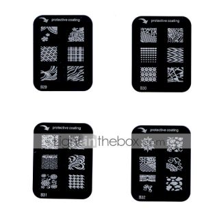 USD $ 1.39   Nail Art Stamp Stamping Image Template Plate B Series 