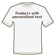 Products with personalized text