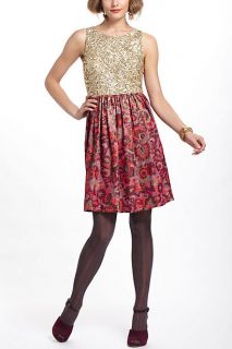 Sequined Jacquard Dress   Anthropologie