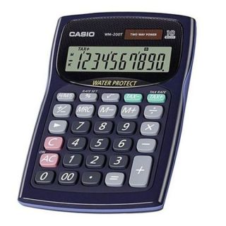 Casio WM 220T Desktop Calculator   Blue  Ebuyer