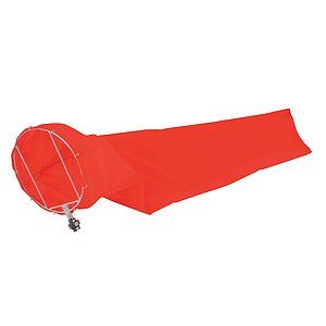 CORTINA SAFETY PRODUCTS Portable Windsock,Orange,13 In.   5YGF1 