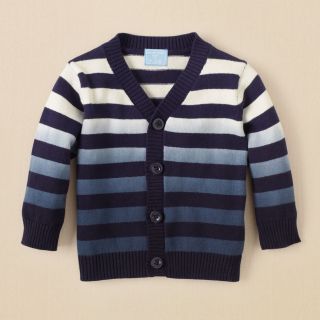 newborn   dip dyed striped cardigan sweater  Childrens Clothing 