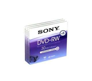 Buy SONY DVD RW 8cm Camcorder DVDs   3 Pack  Free Delivery  Currys