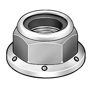  APPROVED VENDOR Flange Locknut,Stl,3/8 16,PK50   4CAP9 