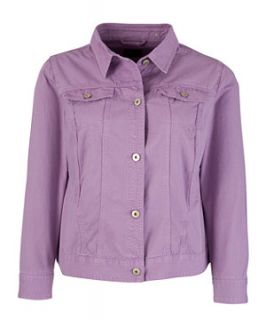Rich Purple (Purple) Inspire Purple Denim Jacket  243313654  New 