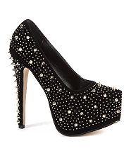 Black (Black) Black Thorn Studded Court Shoes  264292301  New Look