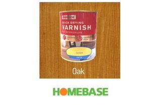 Quick Drying Gloss Varnish   Oak   750ml from Homebase.co.uk 