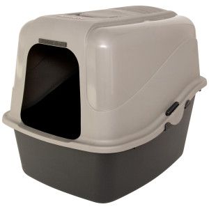 Petmate Jumbo Hood Cat Pan   Litter Boxes   Litter & Accessories 