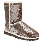 Womens UGG Classic Sparkles Camo Champagne Shoes 