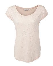 Shell Pink (Pink) Shell Pink Crystal Stud T Shirt  265163772  New 