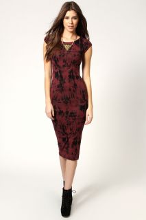  Clothing  Dresses  Midi Dresses  Kim Printed Cap 