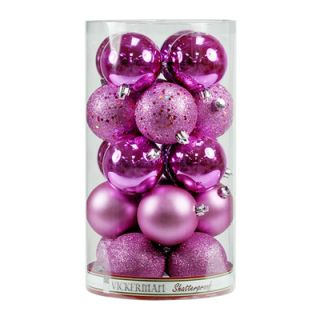 Shatterproof Christmas Ornaments   Set of 12   4 Inch Orchid Pink 