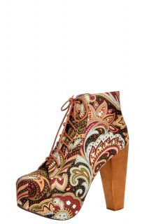  Footwear  New in Footwear  Lydia Paisley Print Lace Up 