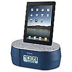 iHome iPod iPad iPhone Clock Radio Silver/Blue