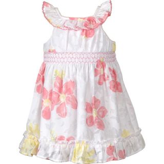 Youngland Girls Floral Burn Out Dress
