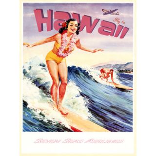 Hawaii Vintage Art Giclee Art Print, 18 x 24 (V7073 C1824GG)  BJs 
