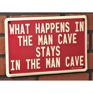What Happens In The Man Cave Sign   820523, Novelty at Sportsmans 