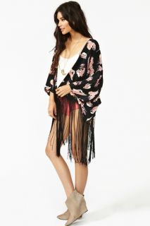 Western Fringe Kimono in Clothes Outerwear at Nasty Gal 