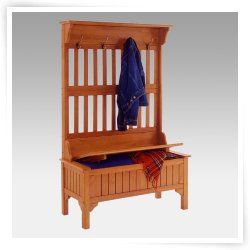 Hall Tree Benches  Storage Benches  