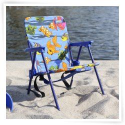 Copa Childrens Steel Fish Print Back Pack Beach Chair