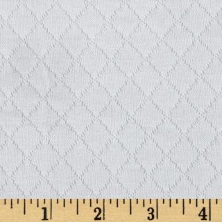 Designer Quilted Jersey Knit White   Discount Designer Fabric 