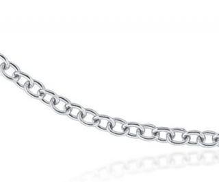 Cable Chain in 18k White Gold  Blue Nile