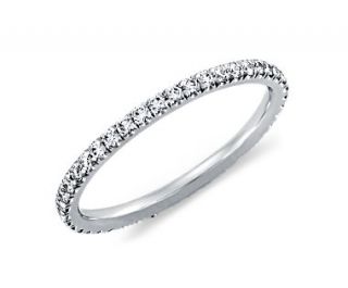 Pavé Diamond Eternity Ring in Platinum (3/8 ct. tw.)  Blue Nile