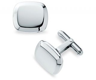 Beveled Cushion Cuff Links in Sterling Silver  Blue Nile