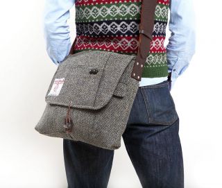 harris tweed vintage jacket manbag by catherine aitken 