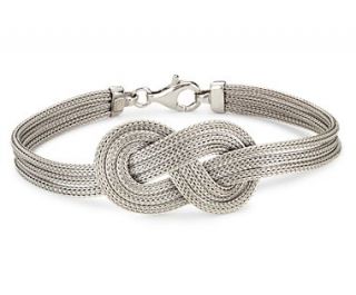 Infinity Knot Mesh Bracelet in Sterling Silver  Blue Nile