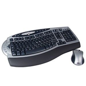 Microsoft Wireless Optical Keyboard & Mouse Kit (Silver/Black) K51 