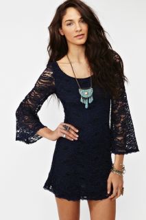 Paisley Lace Dress   Midnight Blue in Clothes Sale at Nasty Gal 